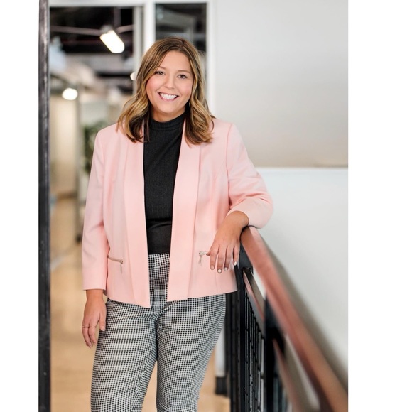 Evan Picone Black Label Collection Women’s Pink Blazer XL - Picture 1 of 1